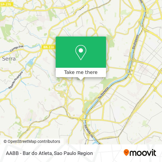 AABB - Bar do Atleta map