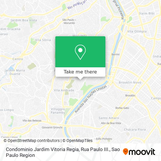 Condominio Jardim Vitoria Regia, Rua Paulo III. map