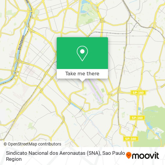 Sindicato Nacional dos Aeronautas (SNA) map