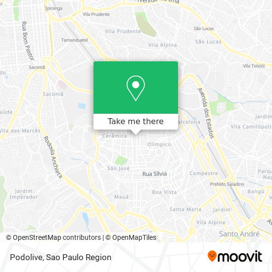 Podolive map