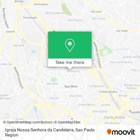 Mapa Igreja Nossa Senhora da Candelária