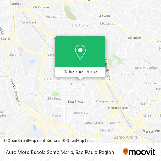 Auto Moto Escola Santa Maria map