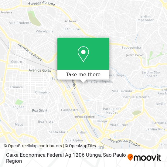 Caixa Economica Federal Ag 1206 Utinga map