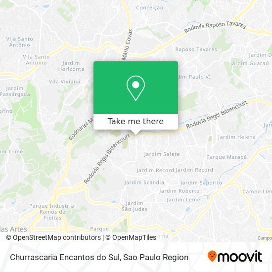 Churrascaria Encantos do Sul map