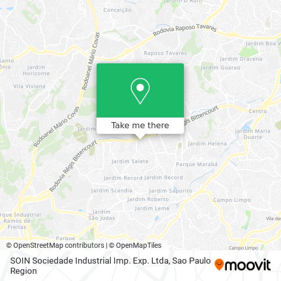 SOIN Sociedade Industrial Imp. Exp. Ltda map