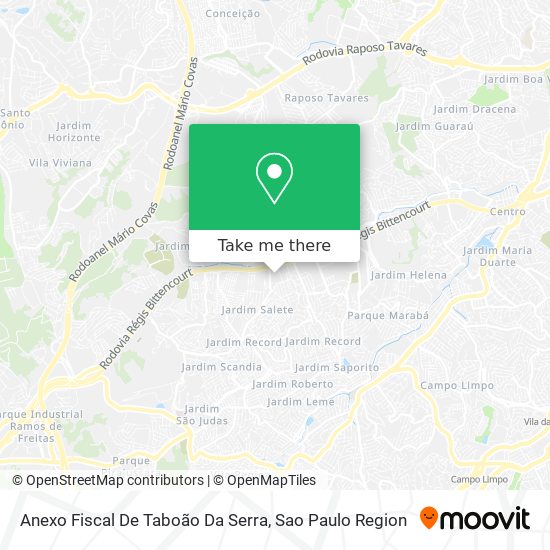 Anexo Fiscal De Taboão Da Serra map