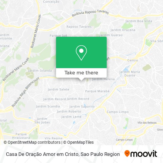 Casa De Oração Amor em Cristo map