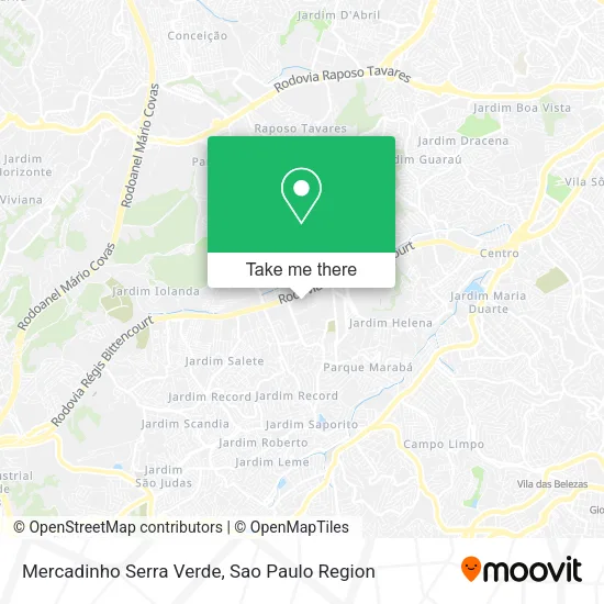 Mercadinho Serra Verde map