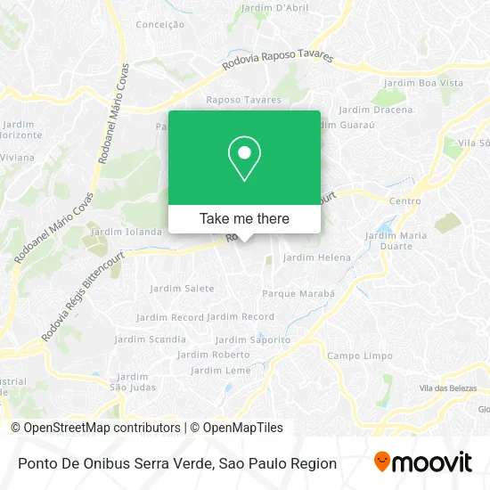 Ponto De Onibus Serra Verde map