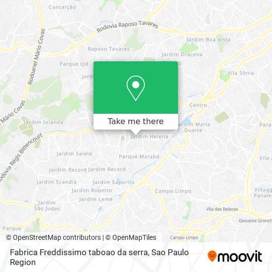 Fabrica Freddissimo taboao da serra map