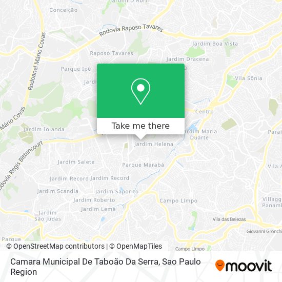 Camara Municipal De Taboão Da Serra map