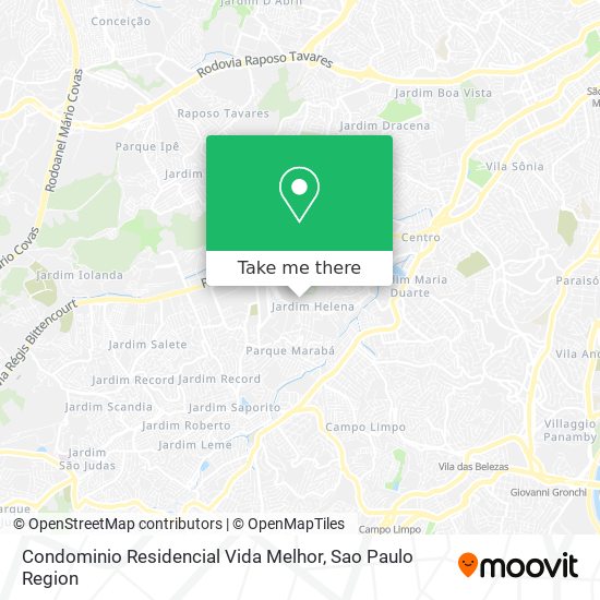 Mapa Condominio Residencial Vida Melhor