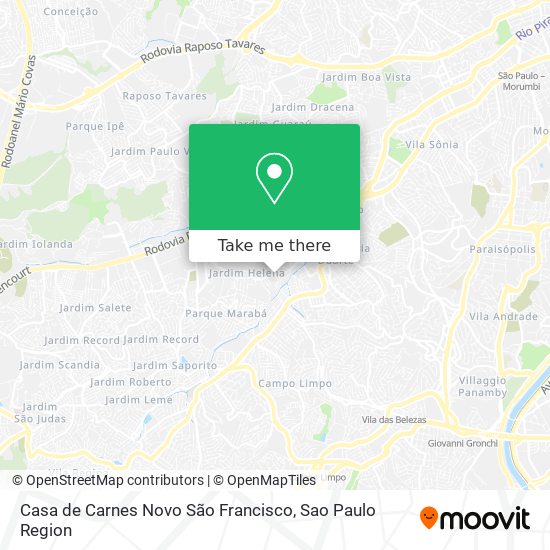 Casa de Carnes Novo São Francisco map