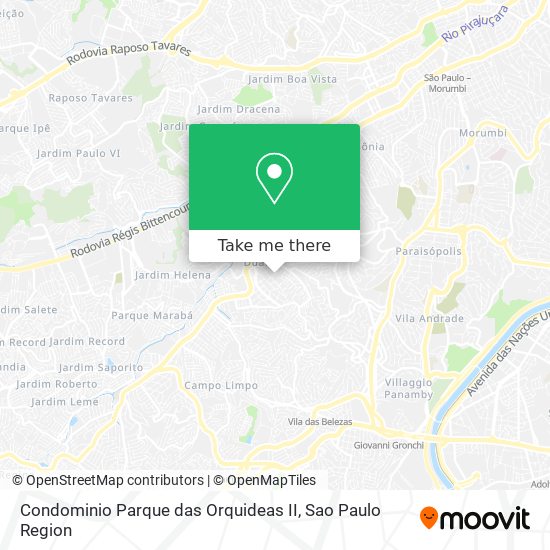 Mapa Condominio Parque das Orquideas II