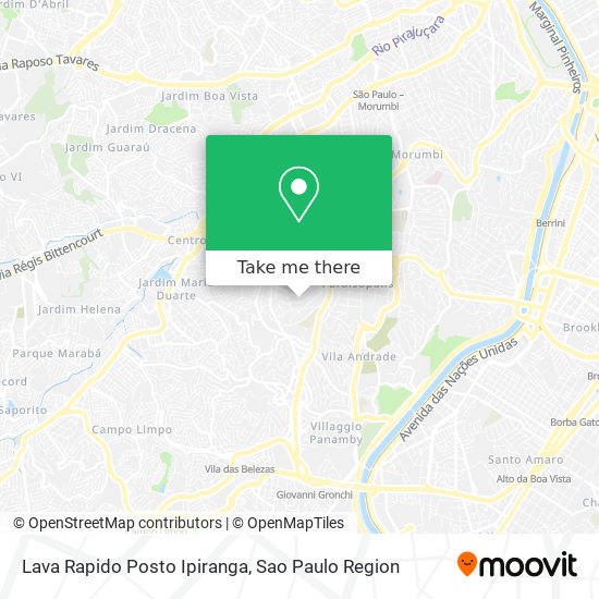 Lava Rapido Posto Ipiranga map