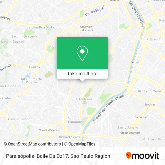 Paraisópolis- Baile Da Dz17 map