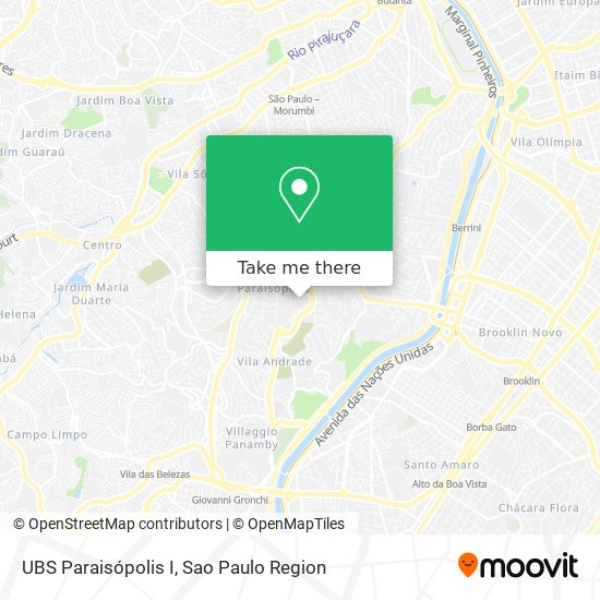 Mapa UBS Paraisópolis I