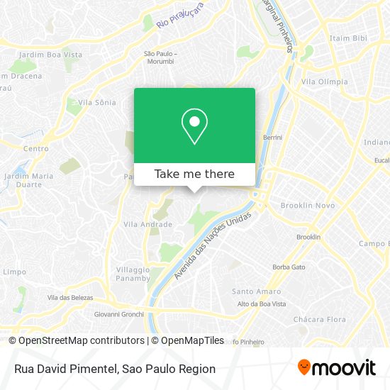 Mapa Rua David Pimentel