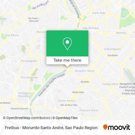 Mapa Fretbus - Morumbi-Santo André