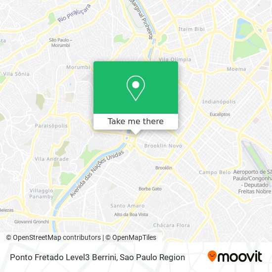 Ponto Fretado Level3 Berrini map