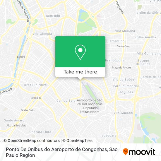 Ponto De Ônibus do Aeroporto de Congonhas map