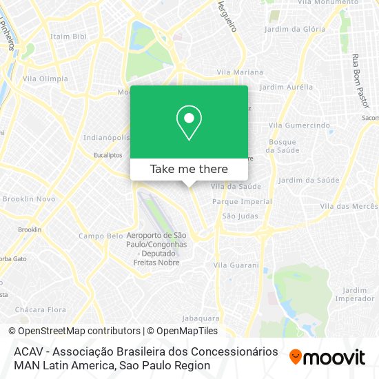 Mapa ACAV - Associação Brasileira dos Concessionários MAN Latin America