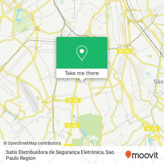 Mapa Satis Distribuidora de Segurança Eletrônica