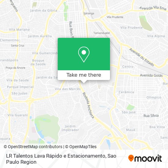 Mapa LR Talentos Lava Rápido e Estacionamento