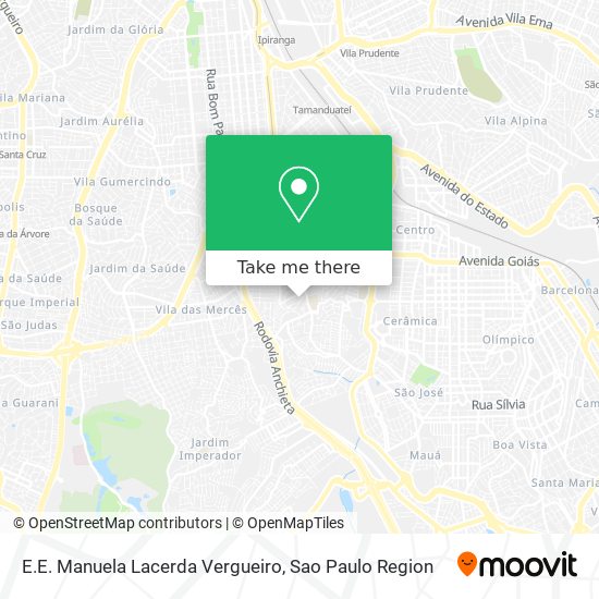 Mapa E.E. Manuela Lacerda Vergueiro