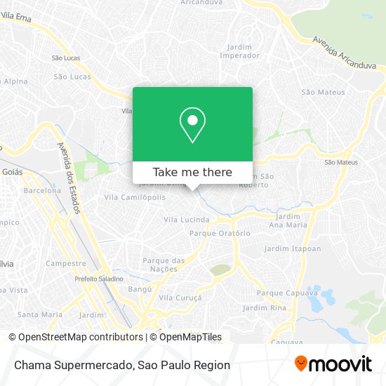 Mapa Chama Supermercado