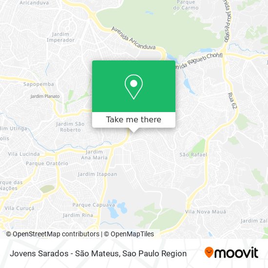 Jovens Sarados - São Mateus map