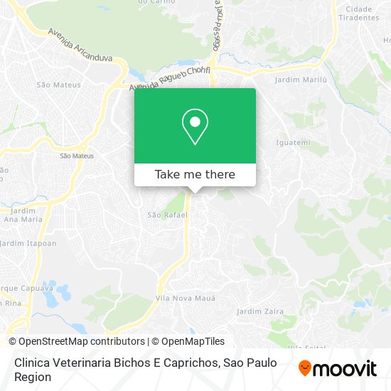 Clinica Veterinaria Bichos E Caprichos map