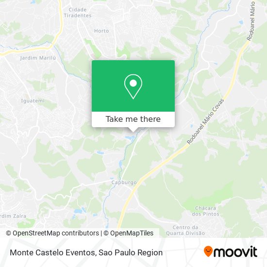 Mapa Monte Castelo Eventos