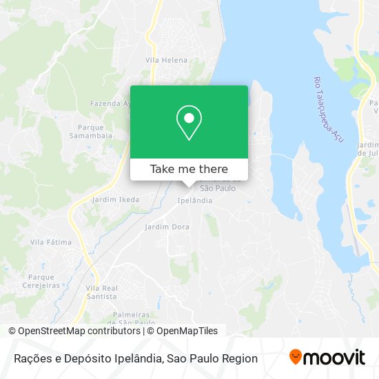 Rações e Depósito Ipelândia map