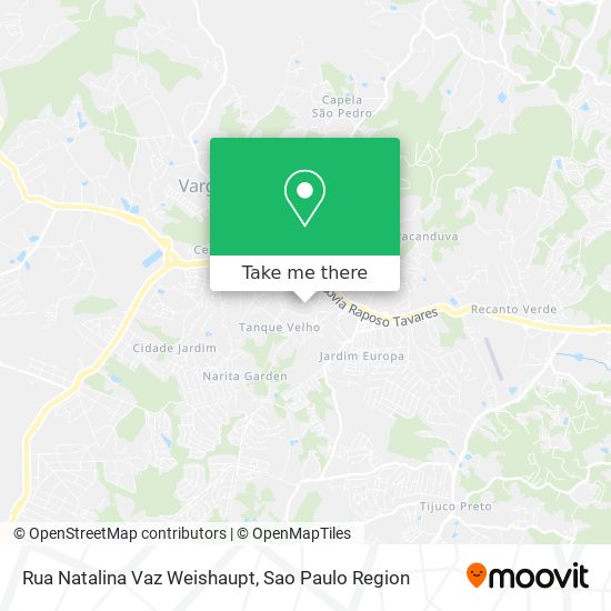 Rua Natalina Vaz Weishaupt map