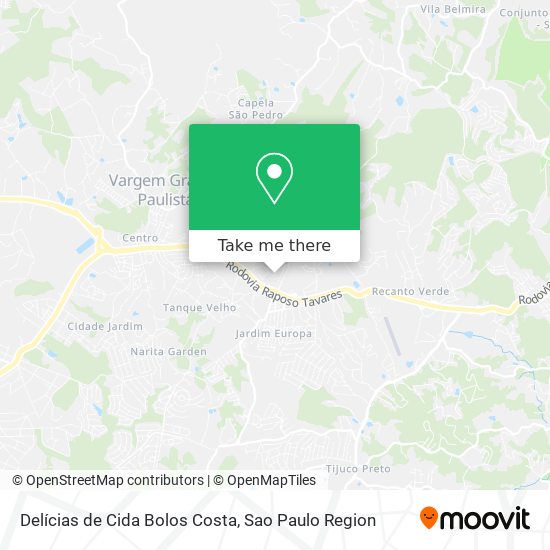 Delícias de Cida Bolos Costa map