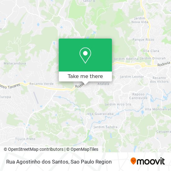 Rua Agostinho dos Santos map