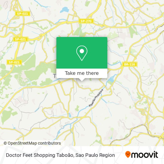 Doctor Feet Shopping Taboão map