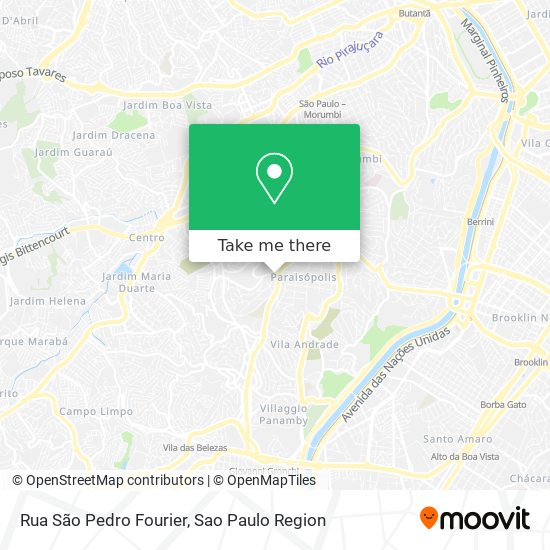 Rua São Pedro Fourier map