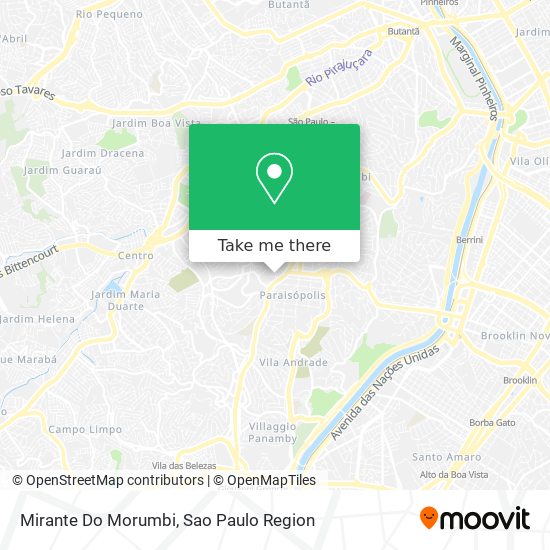 Mapa Mirante Do Morumbi