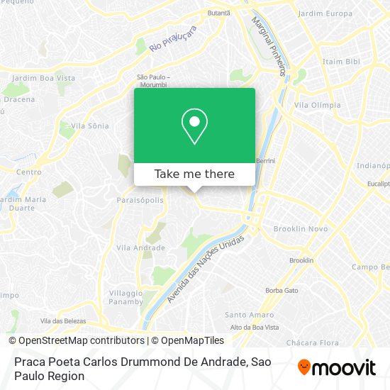 Praca Poeta Carlos Drummond De Andrade map