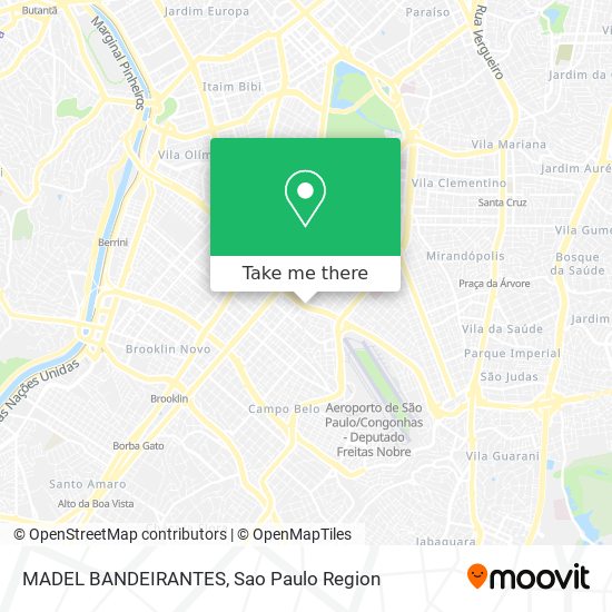 MADEL BANDEIRANTES map