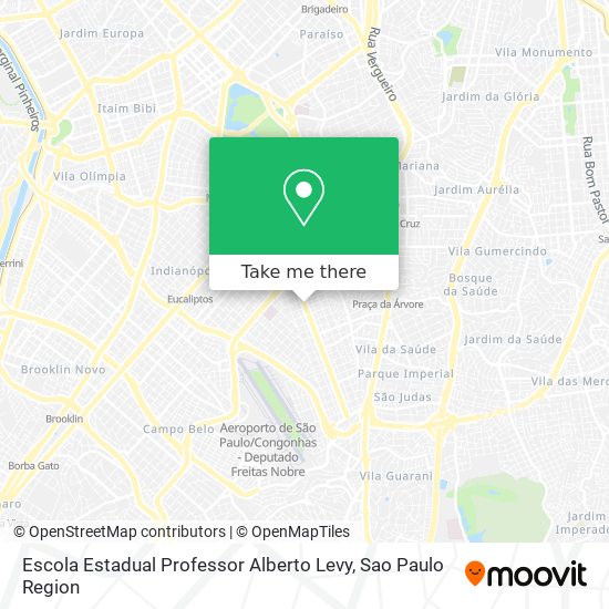 Mapa Escola Estadual Professor Alberto Levy