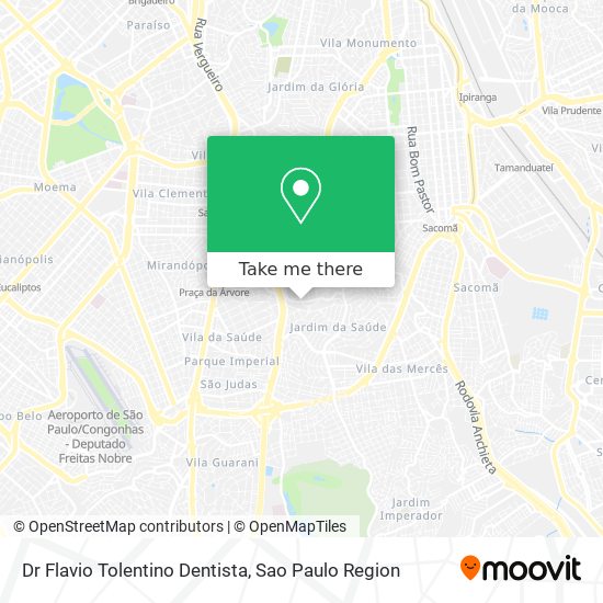 Mapa Dr Flavio Tolentino Dentista