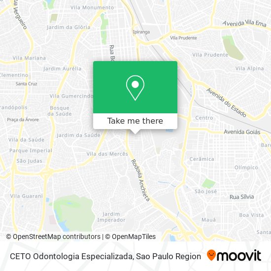 CETO Odontologia Especializada map