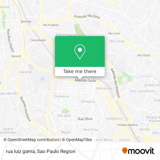 rua luiz gama map