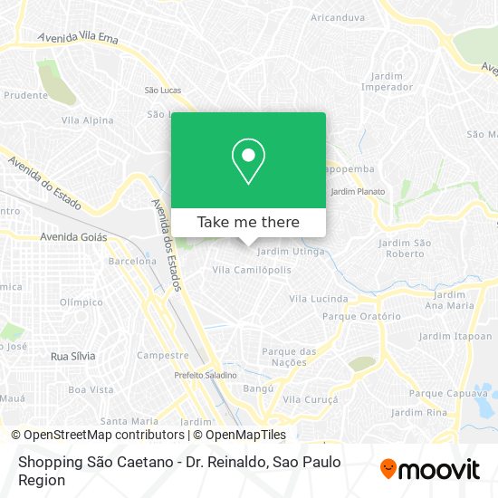 Shopping São Caetano - Dr. Reinaldo map