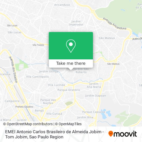 EMEI Antonio Carlos Brasileiro de Almeida Jobim - Tom Jobim map