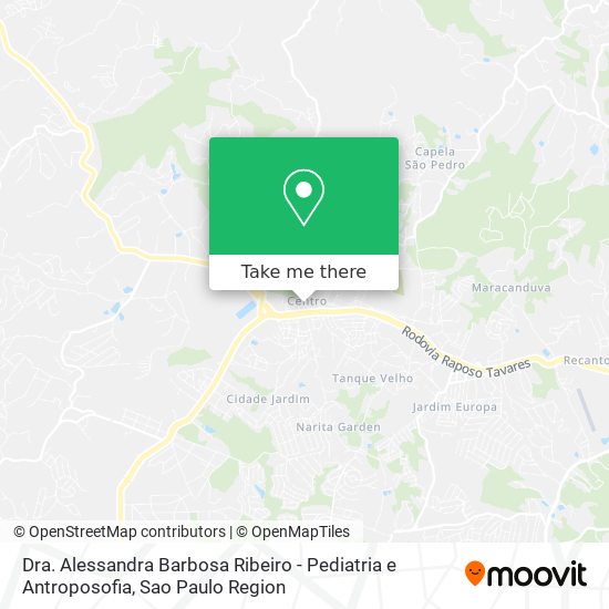 Dra. Alessandra Barbosa Ribeiro - Pediatria e Antroposofia map