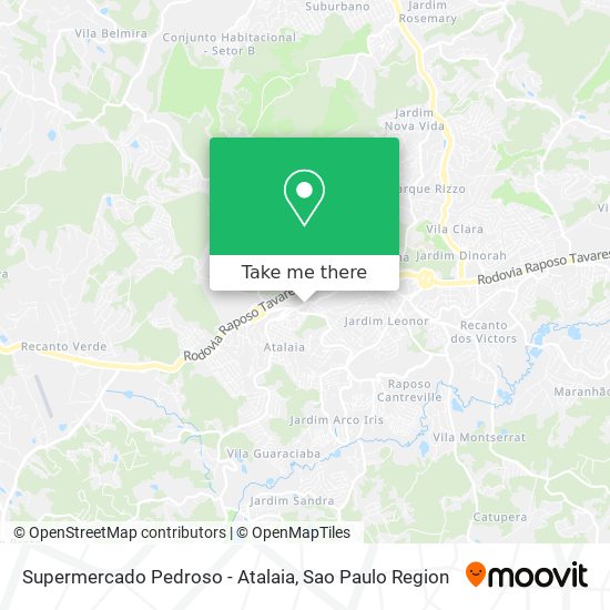 Mapa Supermercado Pedroso - Atalaia